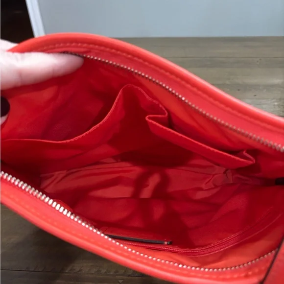 Coach Signature File Crossbody Bag with Bright Orange Trim - Picture 7 of 12